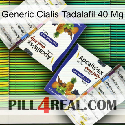 Generic Cialis Tadalafil 40 Mg 12